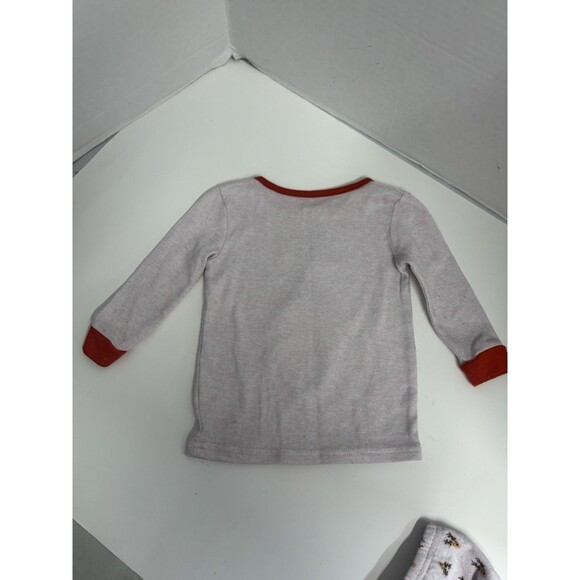 PJ Essentials 24 Months Girls Pink Reindeer Christmas Long Sleeve Pajama Set - Picture 5 of 5